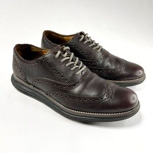Cole Haan Zerogrand Men’s Genuine Leather Wingtip Oxfords Size 8.5